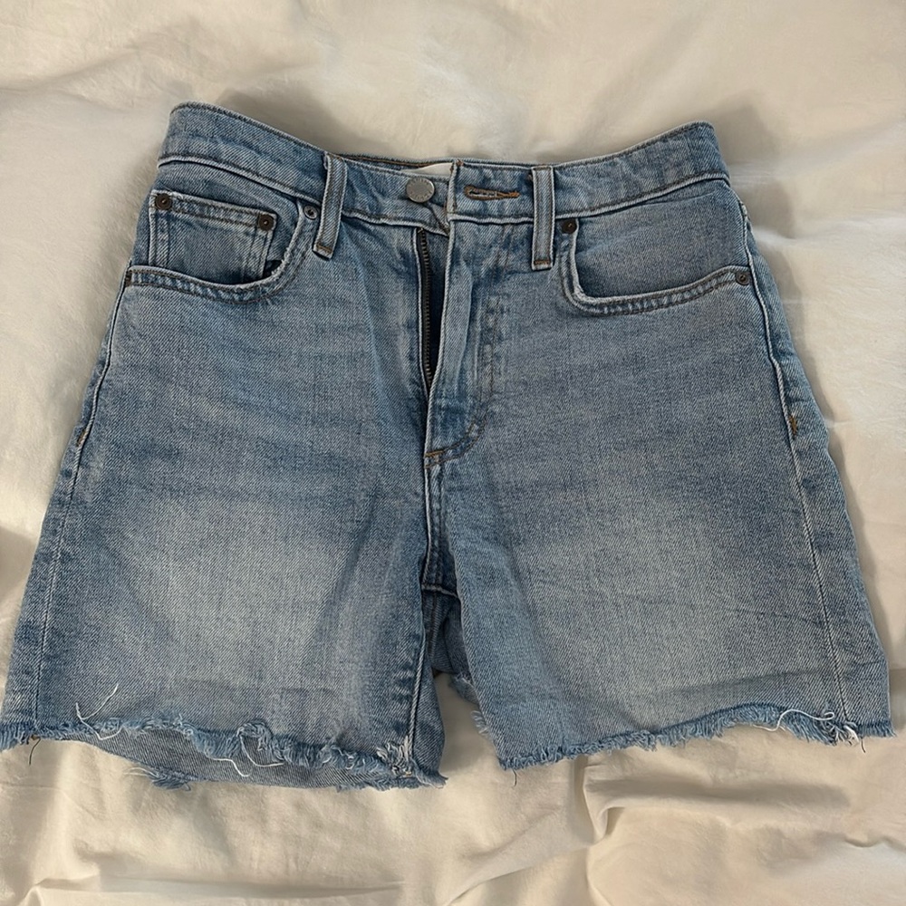 Denim Forum Romy Slim Mid Thigh Short